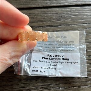 Gold and Ice Crystal BP Ring